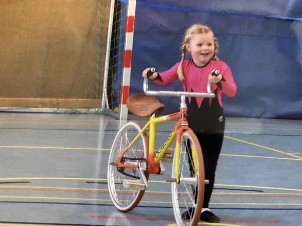 Antonia Blome bei einem frühen Wettkampf
